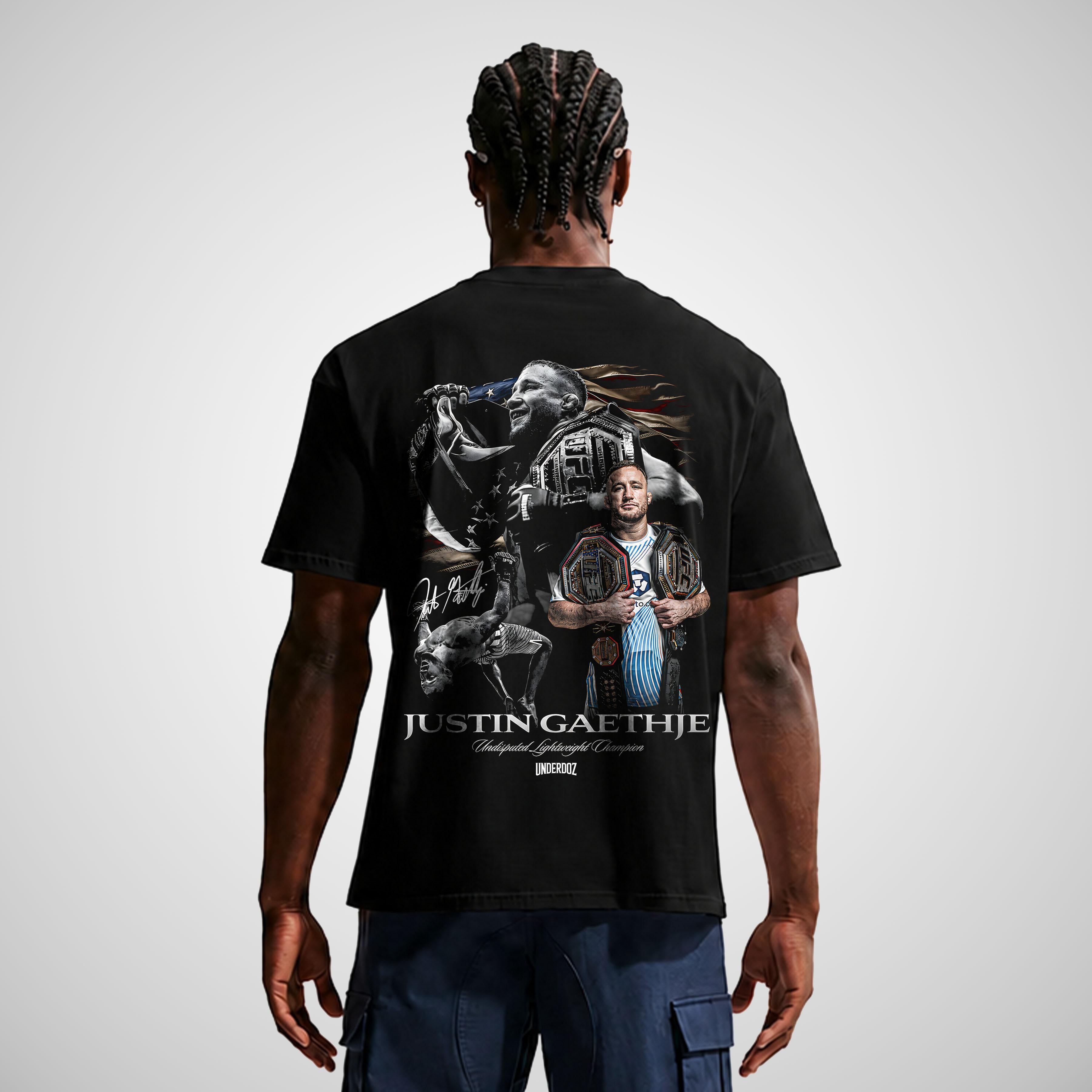 JUSTIN GAETHJE LIGHTWEIGHT CHAMPION T-SHIRT