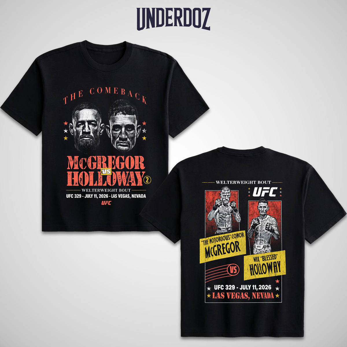 THE COMEBACK UFC 329 T-SHIRT - 1