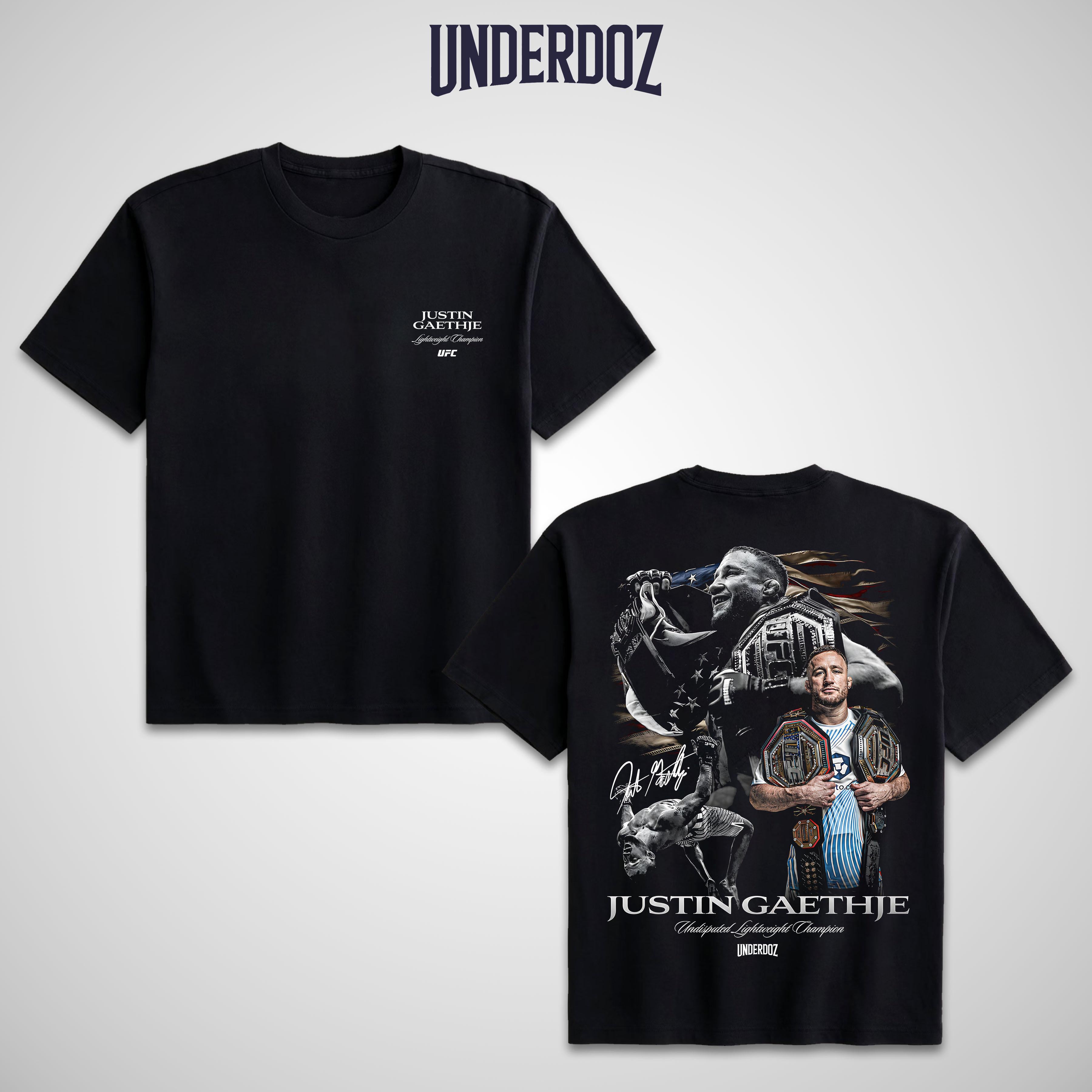 JUSTIN GAETHJE LIGHTWEIGHT CHAMPION T-SHIRT