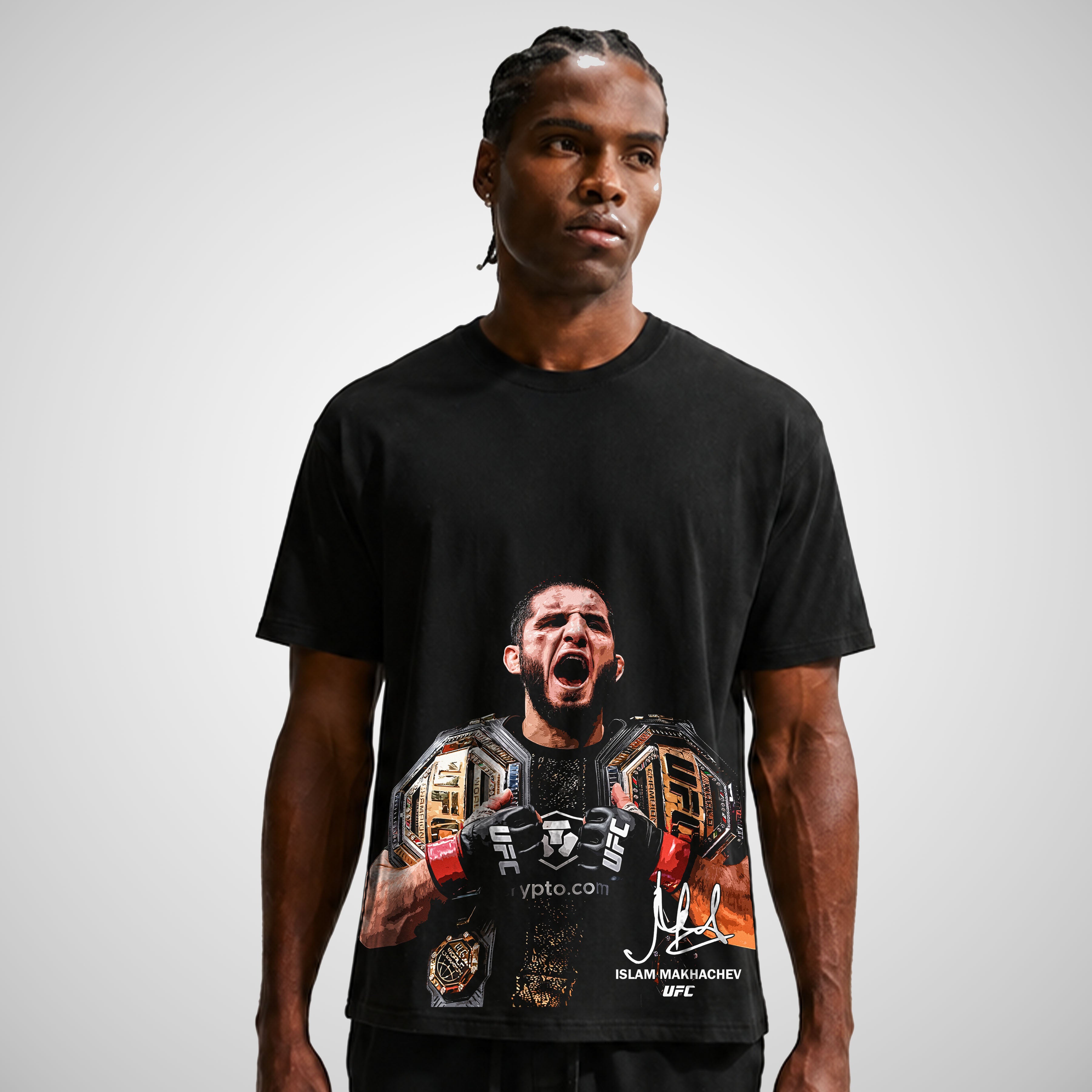 ISLAM MAKHACHEV DOUBLE CHAMP T-SHIRT