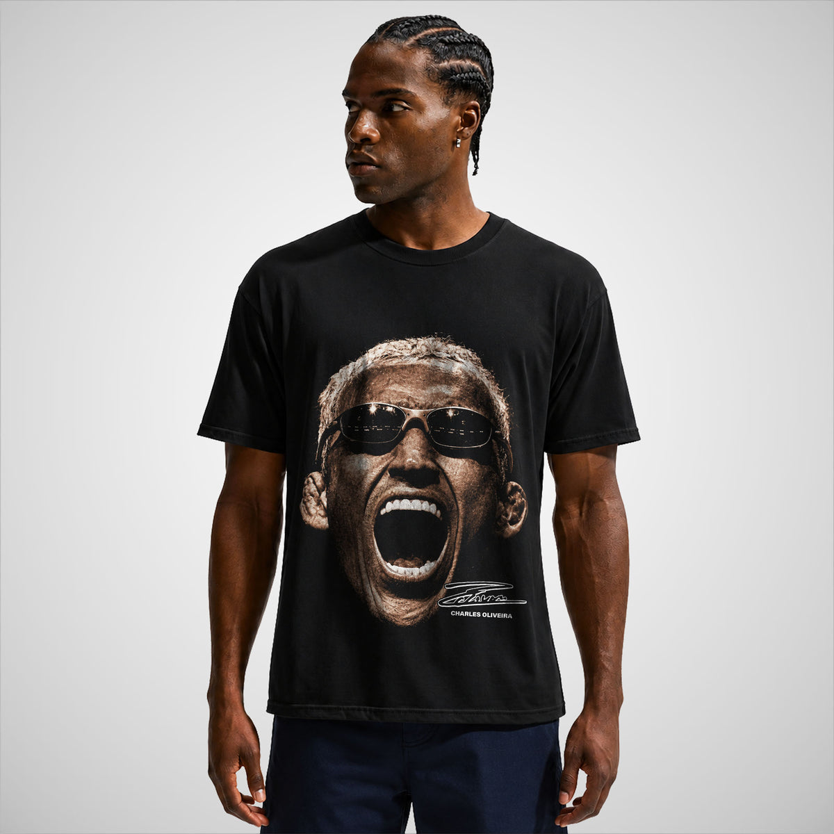 CHARLES OLIVEIRA BIGFACE T-SHIRT