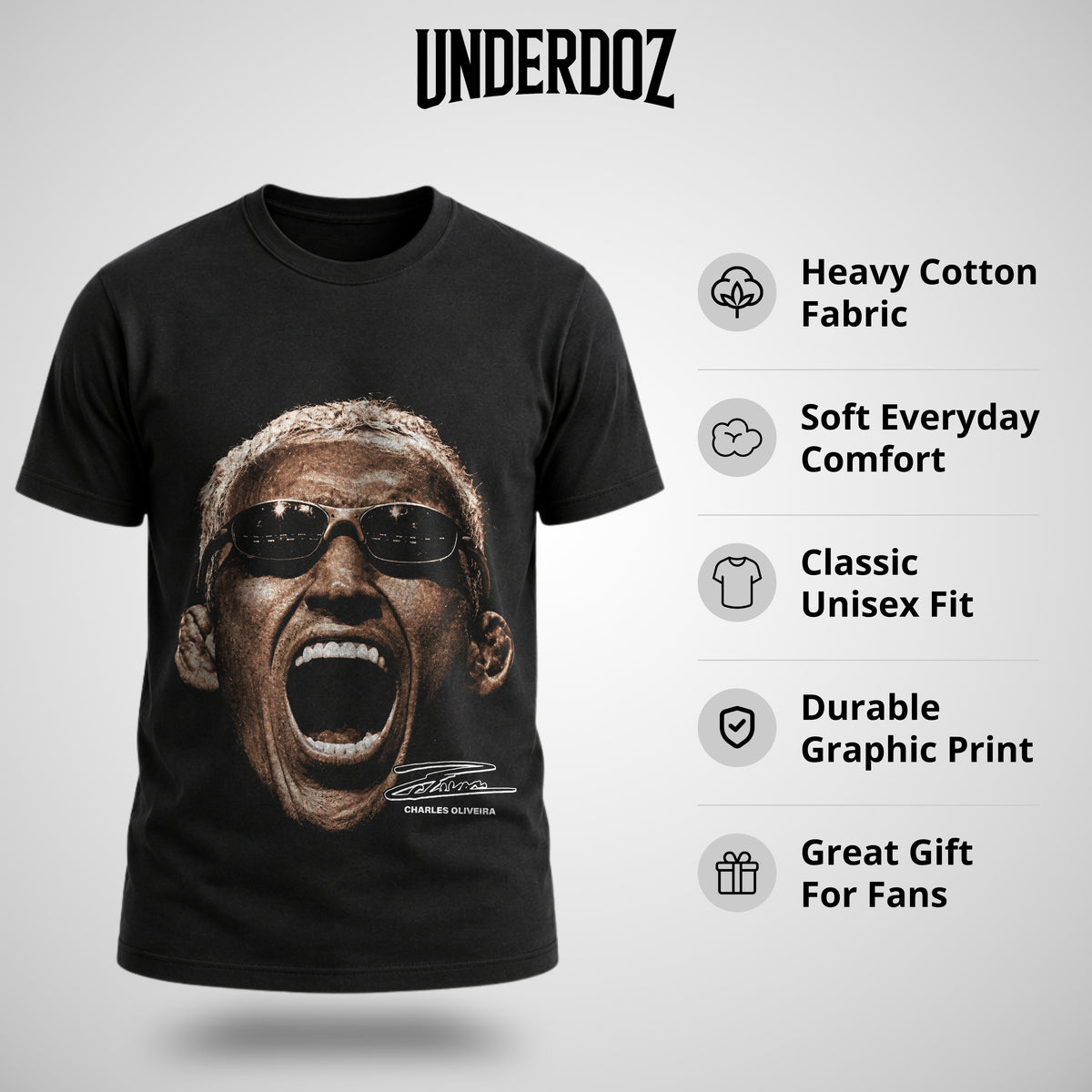 CHARLES OLIVEIRA BIGFACE T-SHIRT